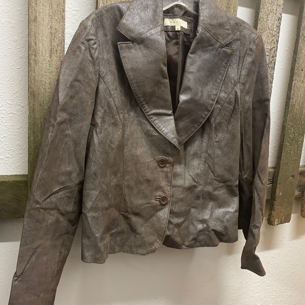SORBE soft SUEDE VINTAGE BROWN COAT MEDIUM